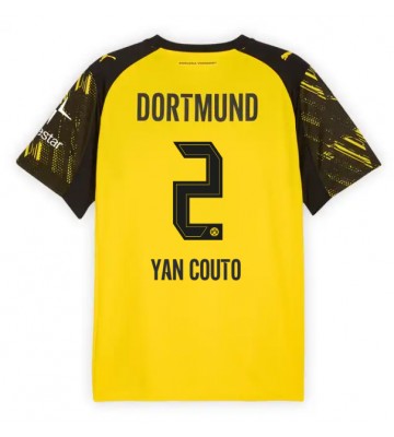 Borussia Dortmund Yan Couto #2 Hjemmebanetrøje 2025-26 Kortærmet